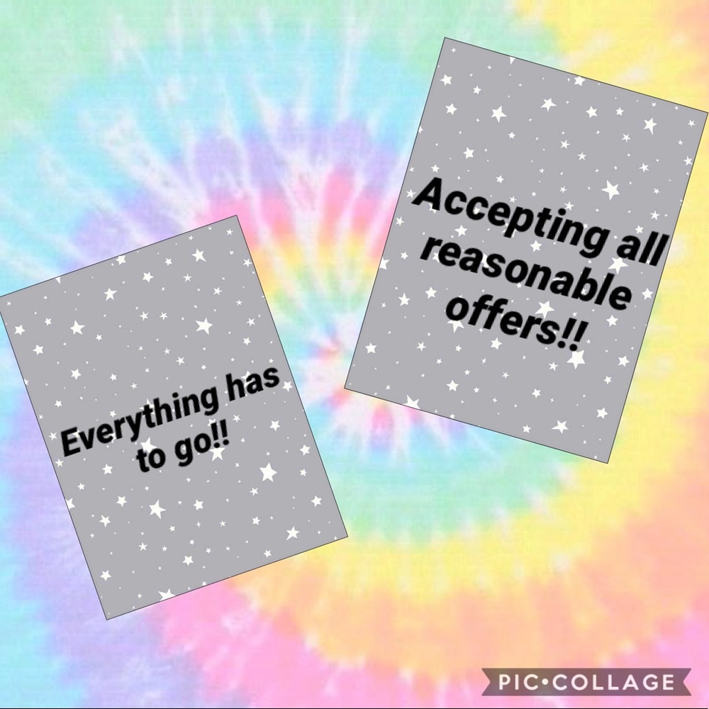 Accepting all reasonable offers!